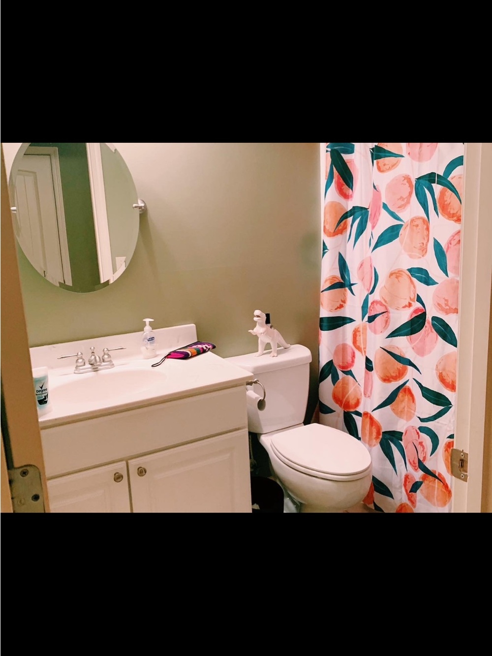 Peach Shower Curtain